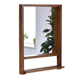 B.Bファニシング｜B.B FURNISHING ZAGA　棚付き壁掛けミラー　ブラウン　ZAMI0135MOBRN ZAGA【キャンセル・返品不可】 【メーカー直送・代金引換不可・時間指定・返品不可】