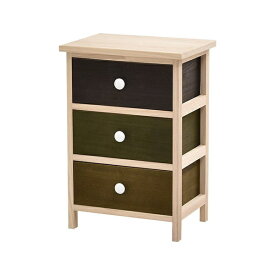 B.Bファニシング｜B.B FURNISHING Gimletチェスト3段　ダークグリーン　ONLS0212MODGR【キャンセル・返品不可】 【メーカー直送・代金引換不可・時間指定・返品不可】