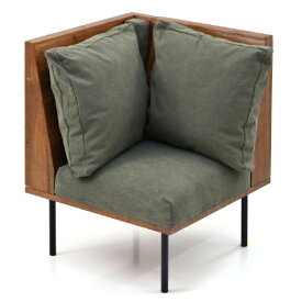 B.Bファニシング｜B.B FURNISHING infinite　L型角ソファー　キャンバスグリーン　IFSE0316CAGRN infinite 【メーカー直送・代金引換不可・時間指定・返品不可】