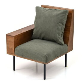 B.Bファニシング｜B.B FURNISHING infinite　収納庫肘置きソファー　キャンバスグリーン　IFSE0317CAGRN infinite 【メーカー直送・代金引換不可・時間指定・返品不可】