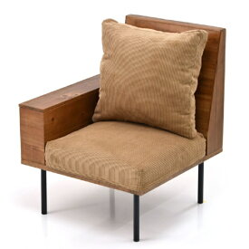 B.Bファニシング｜B.B FURNISHING infinite　収納庫肘置きソファー　コーデュロイブラウン　IFSE0317COBRN infinite 【メーカー直送・代金引換不可・時間指定・返品不可】