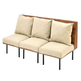 B.Bファニシング｜B.B FURNISHING infinite　三人掛けソファー　キャンバスベージュ　IFSE0322CABEG infinite 【メーカー直送・代金引換不可・時間指定・返品不可】
