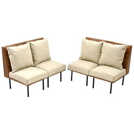 B.Bファニシング｜B.B FURNISHING infinite　四人掛けソファー　キャンバスベージュ　IFSE0323CABEG infinite 【メーカー直送・代金引換不可・時間指定・返品不可】