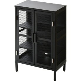 B.Bファニシング｜B.B FURNISHING BURUCK　ワイドメッシュキャビネット　3段　ブラック　BRLS0330KIBLK BURUCK 【メーカー直送・代金引換不可・時間指定・返品不可】
