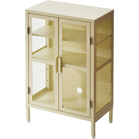 B.Bファニシング｜B.B FURNISHING BURUCK　ワイドメッシュキャビネット　3段　ベージュ　BRLS0330KIBEG BURUCK 【メーカー直送・代金引換不可・時間指定・返品不可】