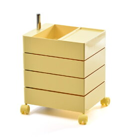 B.Bファニシング｜B.B FURNISHING 360回転ワゴン　4段　イエロー　RELS0336PLYLW REP 【メーカー直送・代金引換不可・時間指定・返品不可】