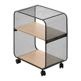 B.Bファニシング｜B.B FURNISHING アーチパンチングメタルラック　2段　ブラック　ONRC0340MOBLK 【メーカー直送・代金引換不可・時間指定・返品不可】