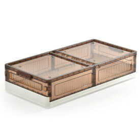 B.Bファニシング｜B.B FURNISHING 折りたたみベッド下収納ボックス　BENRY　【ブラウン(単品)】　ONLS0356PLBRN【北海道・沖縄・離島配送不可】 【メーカー直送・代金引換不可・時間指定・返品不可】