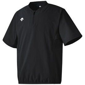 デサント｜DESCENTE メンズ 野球ジャケット 半袖 ストレッチジャケット ブラック DB5SJK32M [メンズ /Lサイズ]