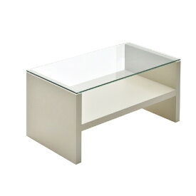 B.Bファニシング｜B.B FURNISHING Noko　ガラスセンターテーブル幅75　ベージュ　NKTB0266MOBEG Noko 【メーカー直送・代金引換不可・時間指定・返品不可】