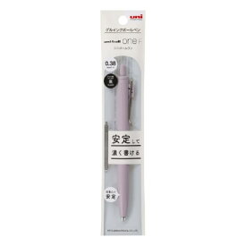 三菱鉛筆｜MITSUBISHI PENCIL ゲルインクボールペン パック入り [0.38mm] uni-ball one F(ユニボールワン エフ) オフホワイト(インク色：ピンク) UMNSF381PF.13