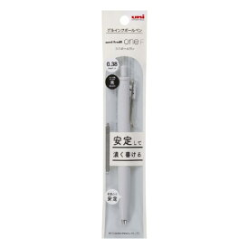 三菱鉛筆｜MITSUBISHI PENCIL ゲルインクボールペン パック入り [0.38mm] uni-ball one F(ユニボールワン エフ) オフホワイト(インク色：グレー) UMNSF381PF.37