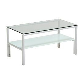 B.Bファニシング｜B.B FURNISHING ガラスセンターテーブル Arca　ホワイト　ONTB0293GLWHT 【メーカー直送・代金引換不可・時間指定・返品不可】