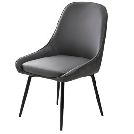 B.Bファニシング｜B.B FURNISHING 型押しダイニングチェア Alterna 2脚セット　スクエアグレー　ONCH0295SQGRY【キャンセル・返品不可】 【メーカー直送・代金引換不可・時間指定・返品不可】