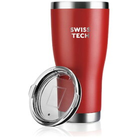 SWISS TECH｜スイステック タンブラー 赤色 887ml ステンレス製 フタ付 ST071001