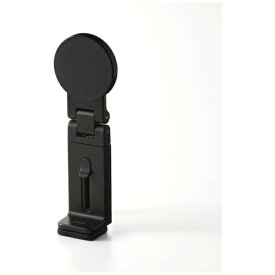 ELECOM｜エレコム MagSafe対応 スマホスタンド クランプ式 折りたたみ 360度回転 軽量 コンパクト マグネット装着 メタルプレート付 iPhone / Android 対応 飛行機 新幹線 デスク用 P-DSMFSFXBK