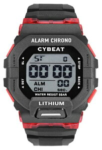 サンフレイム|SUNFLAME CYBEAT デジタルウォッチ 5気圧防水 ブラック CD2C0010-BK