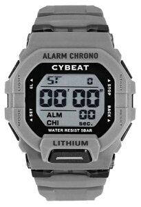 サンフレイム|SUNFLAME CYBEAT デジタルウォッチ 5気圧防水 グレー CD2C0010-GY