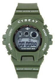 サンフレイム｜SUNFLAME CYBEAT デジタルウォッチ 5気圧防水 グリーン CD2C0008-GR