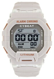 サンフレイム｜SUNFLAME CYBEAT デジタルウォッチ 5気圧防水 ベージュ CD2C0010-BE