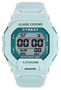 サンフレイム|SUNFLAME CYBEAT デジタルウォッチ 5気圧防水 ミント CD2C0010-MI