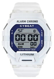 サンフレイム｜SUNFLAME CYBEAT デジタルウォッチ 5気圧防水 ホワイト CD2C0010-W