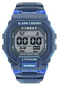 サンフレイム｜SUNFLAME CYBEAT デジタルウォッチ 5気圧防水 ブルー CD2C0010-BL