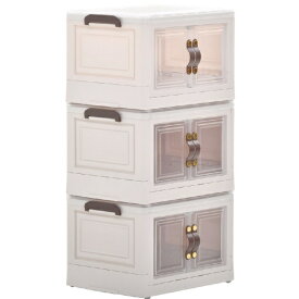 B.Bファニシング｜B.B FURNISHING 多目的収納ボックス　BENRY（小）【3個セット】　ホワイト　ONSE0241PLWHT 【メーカー直送・代金引換不可・時間指定・返品不可】