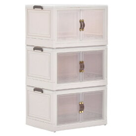 B.Bファニシング｜B.B FURNISHING 多目的収納ボックス　BENRY（大）【3個セット】　ホワイト　ONSE0242PLWHT 【メーカー直送・代金引換不可・時間指定・返品不可】