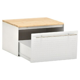 B.Bファニシング｜B.B FURNISHING TREE 引き出しブレッドケース　　ホワイト　TRKS0244KIWHT TREE 【メーカー直送・代金引換不可・時間指定・返品不可】