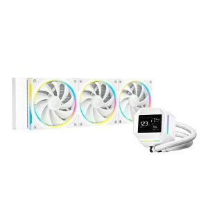 DEEPCOOLbfB[vN[ CPUN[[ 120mmt@x3 [LGA1851/1700/1200/1155/1151/1150EAM5/AM4] LM360 WH zCg R-LM360-WHDMMC-1