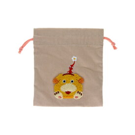 サンスター文具｜sun-star サガラ刺繍巾着 ピクミン ベージュ S2336669