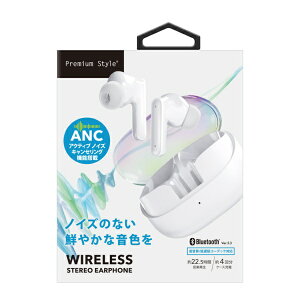 PGA�b�s�[�W�[�G�[ ���S���C�����X�C���z�� Premium Style �z���C�g PG-BTE19TW2WH [���C�����X(���E����) /�J�i���^ /�m�C�Y�L�����Z�����O�Ή� /Bluetooth�Ή�]