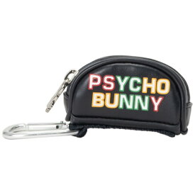 サイコバニー｜Psycho Bunny ボールポーチ LOGOART ネイビー PBMG5FE1 [横幅9×マチ4×高さ5cm]