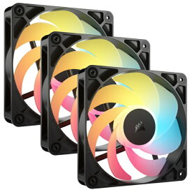CORSAIR｜コルセア ケースファンx3 [120mm /2100RPM](リバースブレード) RS120-R ARGB Triple Reverse Fans ブラック CO-9050196-WW