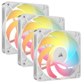 CORSAIR｜コルセア ケースファンx3 [120mm /2100RPM](リバースブレード) RS120-R ARGB WHITE Triple Reverse Fans ホワイト CO-9050197-WW