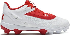 アンダーアーマー｜UNDER ARMOUR ボーイズ ベースボールシューズ UAリードオフ ロー ラバーモールド ジュニア3.0 Red×White×Red 3027455 [23.0cm /幅:D]