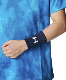 アンダーアーマー｜UNDER ARMOUR メンズ UAモビリティ リストバンド Midnight Navy×White 1372155