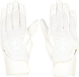 アンダーアーマー｜UNDER ARMOUR メンズ ベースボール UAクリーンアップ プロ バッティンググローブ ノンカラー White×White×White 6001313 [メンズ /両手装着用 /Mサイズ]