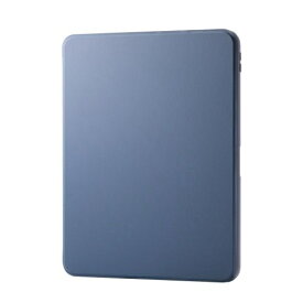 ELECOM｜エレコム 11インチiPad Air（M3/M2）、10.9インチ iPad Air（第5/4世代）用 フラップケース 360度回転 背面クリア 2アングル スリープ ブルーグレー TB-A25MMG360BG