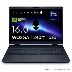 DELLbf Q[~Om[gp\R Alienware 16X Aurora(RTX 5070) C^[Xe[ CfBS NAA86-FNC [16.0^ /Windows11 Home /intel Core Ultra 9 /F32GB /SSDF1TB /2025Năf]