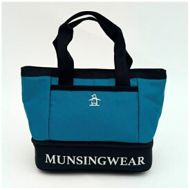 マンシングウェア｜Munsingwear ファブリック2層式ポーチ ブルー MG5SBZ11M [高さ22×幅25×底マチ14cm /310g]