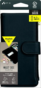 GA[WFCbair-J iPhone 17P[X MagsafeΉEHbg蒠^P[X ubN ACP25WLBK