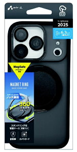 �G�A�[�W�F�C�bair-J iPhone 17 Pro�P�[�X Magsafe�Ή��J�`�J�`��]�����O�X�^���h�N���A�P�[�X �u���b�N ACP25PMRSBK