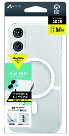 エアージェイ｜air-J iPhone 17ケース Magsafe対応カメラレンズフルカバークリアケース ホワイト ACP25CLWH
