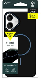 エアージェイ｜air-J iPhone 17ケース Magsafe対応スリムケース ブラック ACP25SPBK
