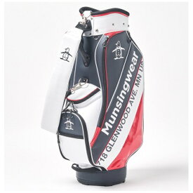 マンシングウェア｜Munsingwear キャディバッグ ネイビー×レッド MG5SCB05M [9.5型 /47インチ対応 /6分割 /3.5kg]