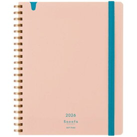 KOKUYO｜コクヨ 【限定】2026年版 Campus SOFT RING Diary Sooofa（キャンパスソフトリングダイアリースーファ）手帳 B6 ライトピンク ニ-SSMNLP-B6-26