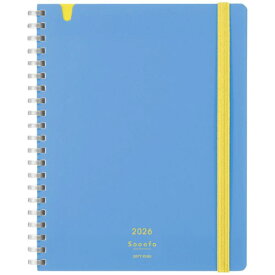 KOKUYO｜コクヨ 【限定】2026年版 Campus SOFT RING Diary Sooofa（キャンパスソフトリングダイアリースーファ）手帳 B6 ライトブルー ニ-SSMNLB-B6-26