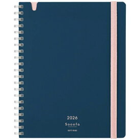 KOKUYO｜コクヨ 【限定】2026年版 Campus SOFT RING Diary Sooofa（キャンパスソフトリングダイアリースーファ）手帳 B6 ネイビー ニ-SSMNDB-B6-26